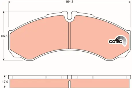 Тормозные колодки TRW automotive GDB1534