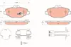 Тормозные колодки TRW automotive GDB1542