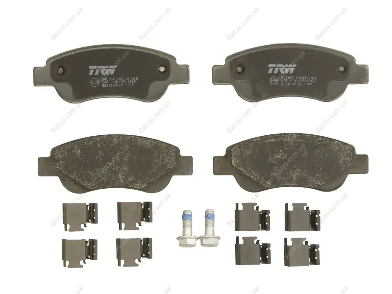 Передні тормозні (гальмівні) колодки TRW automotive GDB1633 (фото 1)