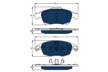 Тормозные колодки trw automotive GDB1690BTE на Пежо Партнер