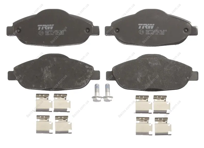 Передние тормозные колодки TRW automotive GDB1761