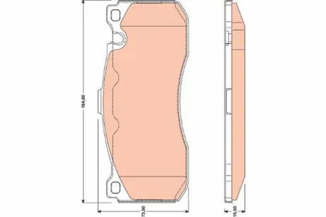 Тормозні (гальмівні) колодки TRW automotive GDB1802