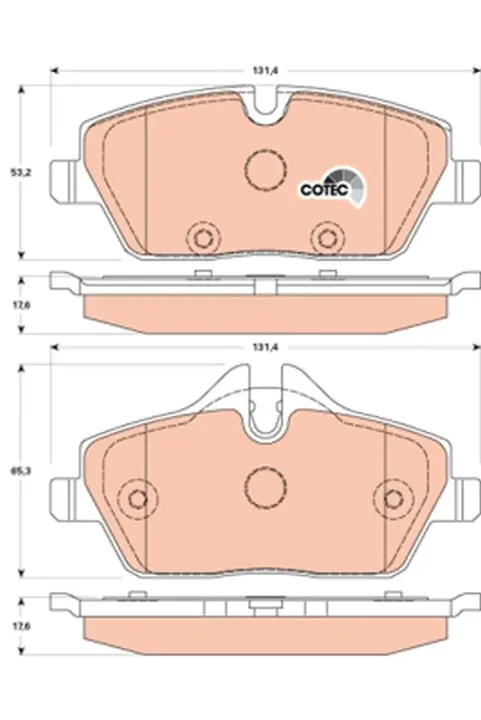 Тормозні (гальмівні) колодки TRW automotive GDB1870 (фото 1)