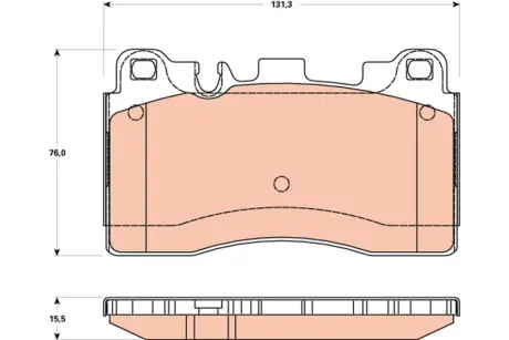 Тормозные колодки TRW automotive GDB1906