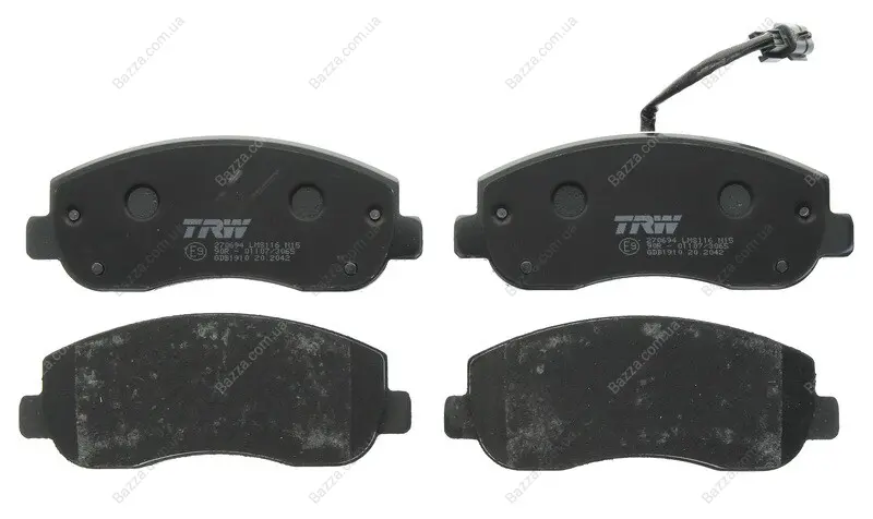 Передні тормозні (гальмівні) колодки TRW automotive GDB1910 (фото 1)