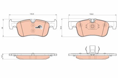 Тормозные колодки trw automotive GDB1935