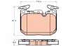 Тормозные колодки TRW automotive GDB2031