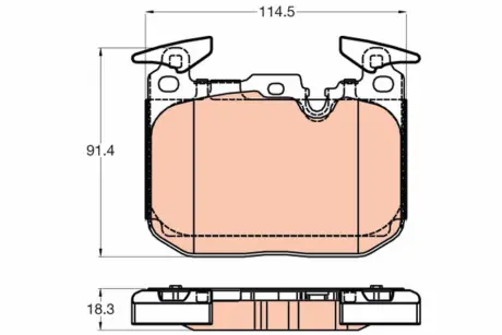 Тормозные колодки TRW automotive GDB2031