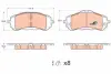 Тормозные колодки TRW automotive GDB2044