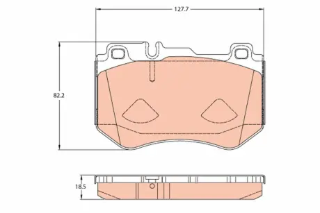 Тормозні (гальмівні) колодки TRW automotive GDB2078