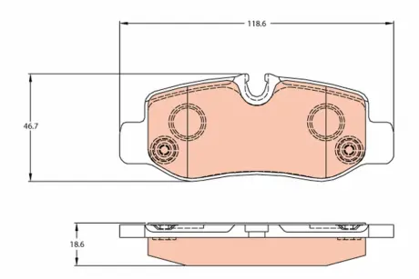 Тормозные колодки TRW automotive GDB2102