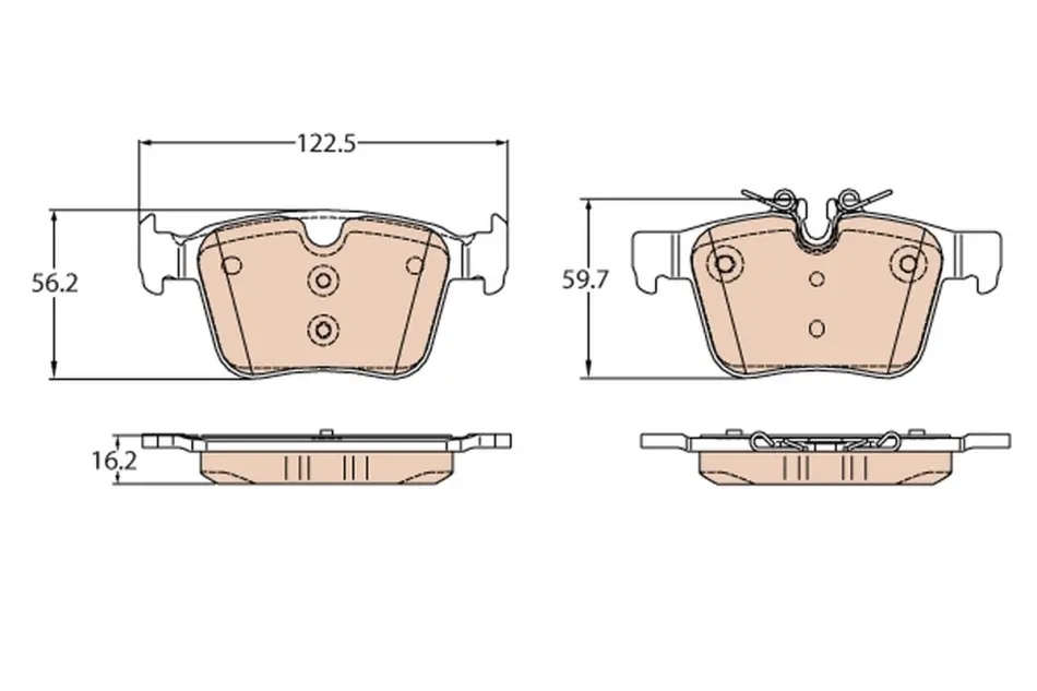 Тормозные колодки TRW automotive GDB2110