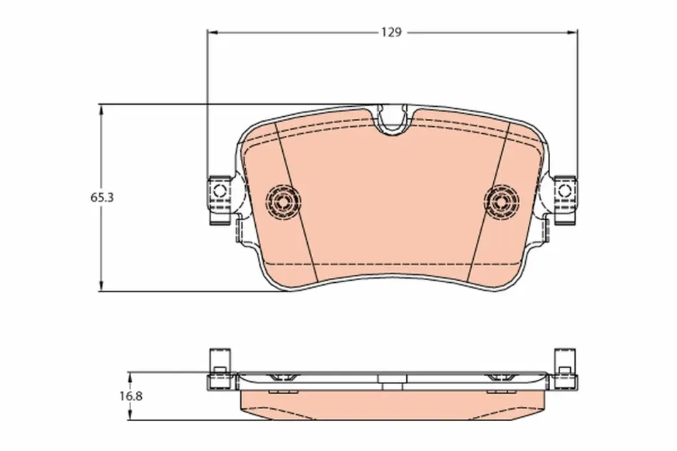 Тормозные колодки TRW automotive GDB2131