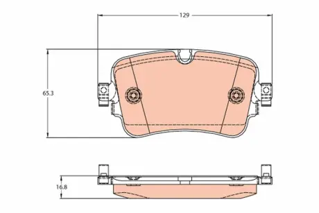 Тормозні (гальмівні) колодки TRW automotive GDB2131