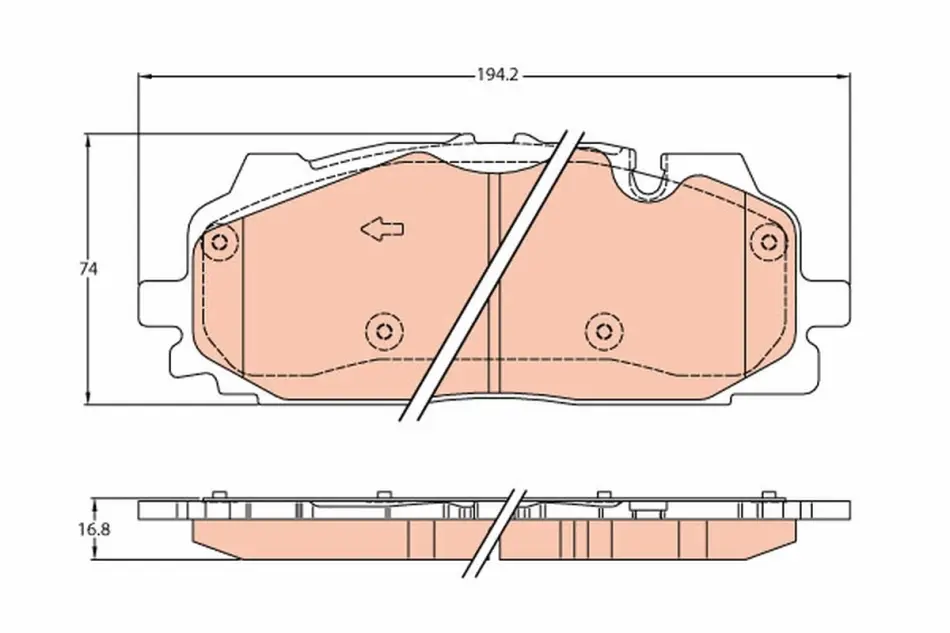 Тормозные колодки TRW automotive GDB2158