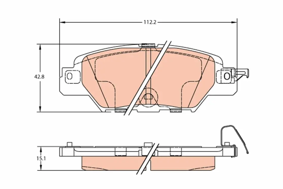 Тормозные колодки TRW automotive GDB2163