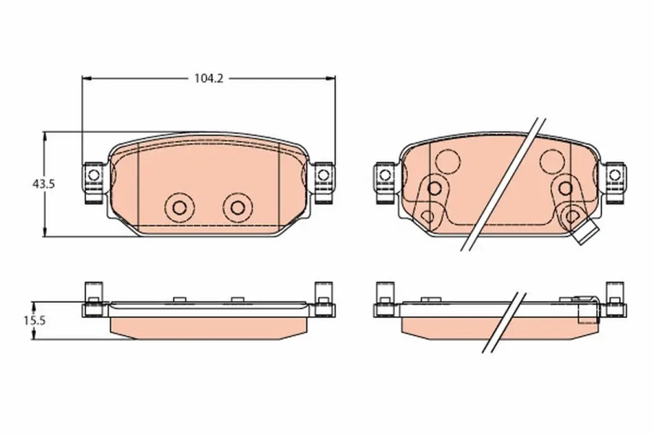 Тормозные колодки TRW automotive GDB2172