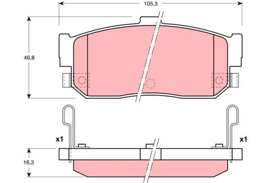 Тормозные колодки TRW automotive GDB3181