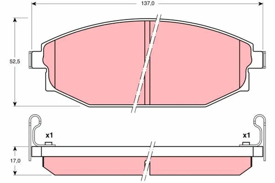 Тормозные колодки TRW automotive GDB3232