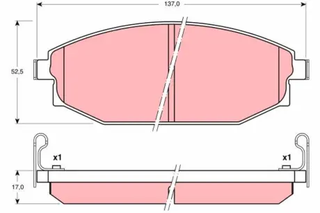 Тормозные колодки TRW automotive GDB3232