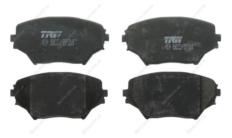 Передние тормозные колодки TRW automotive GDB3251