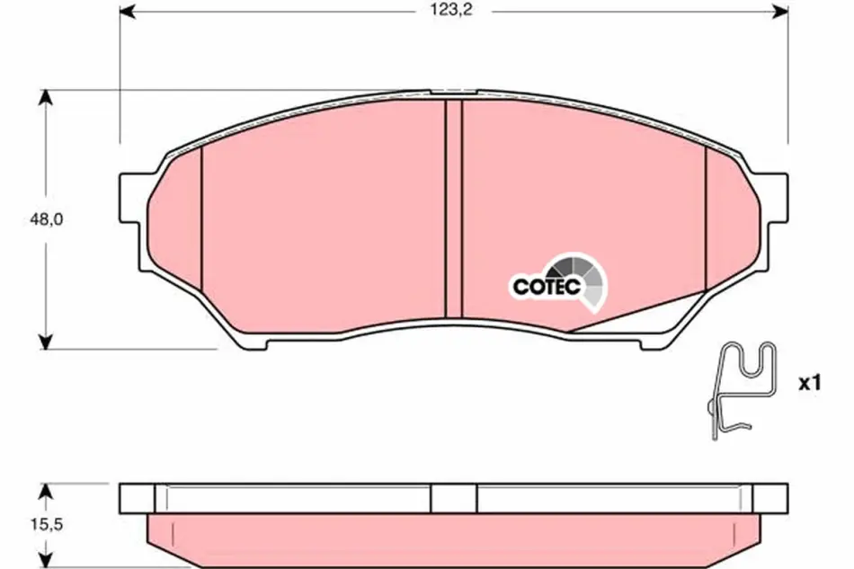 Тормозные колодки TRW automotive GDB3270