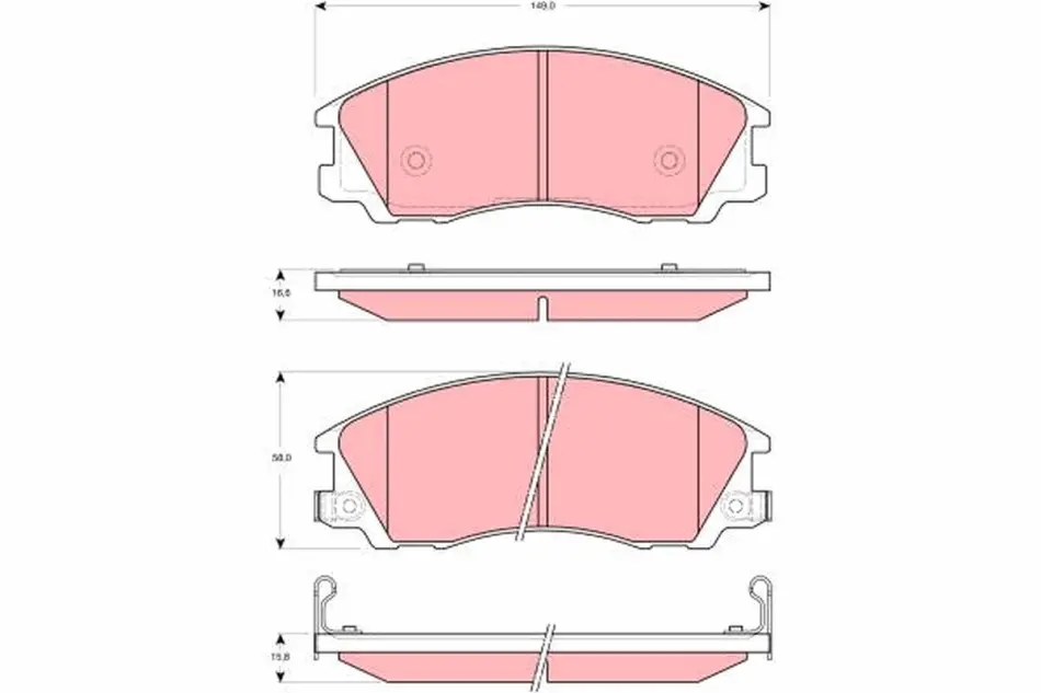 Тормозные колодки TRW automotive GDB3299