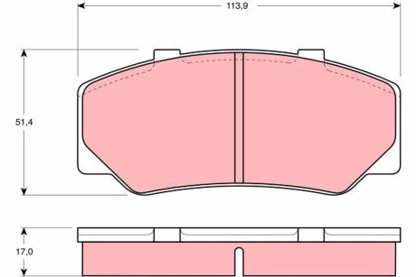 Тормозні (гальмівні) колодки trw automotive GDB329 на Вольво 740