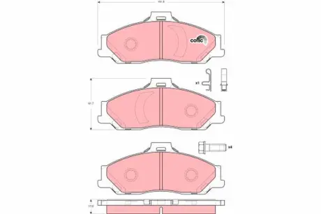 Тормозные колодки TRW automotive GDB3353