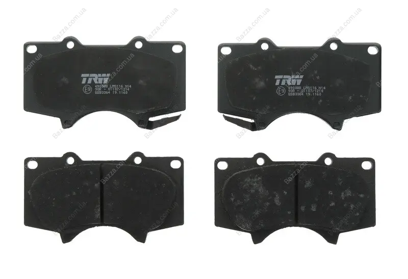 Передние тормозные колодки TRW automotive GDB3364