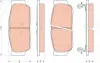 Тормозные колодки TRW automotive GDB3413