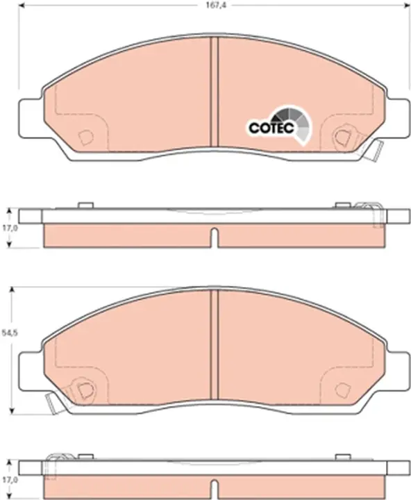 Тормозные колодки TRW automotive GDB3466
