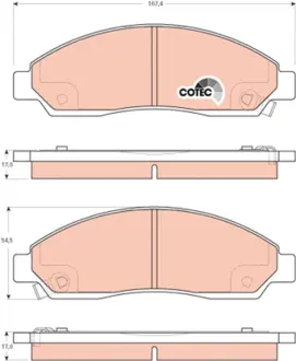 Тормозные колодки TRW automotive GDB3466