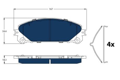 Тормозные колодки trw automotive GDB3484BTE на Лексус Nx 200