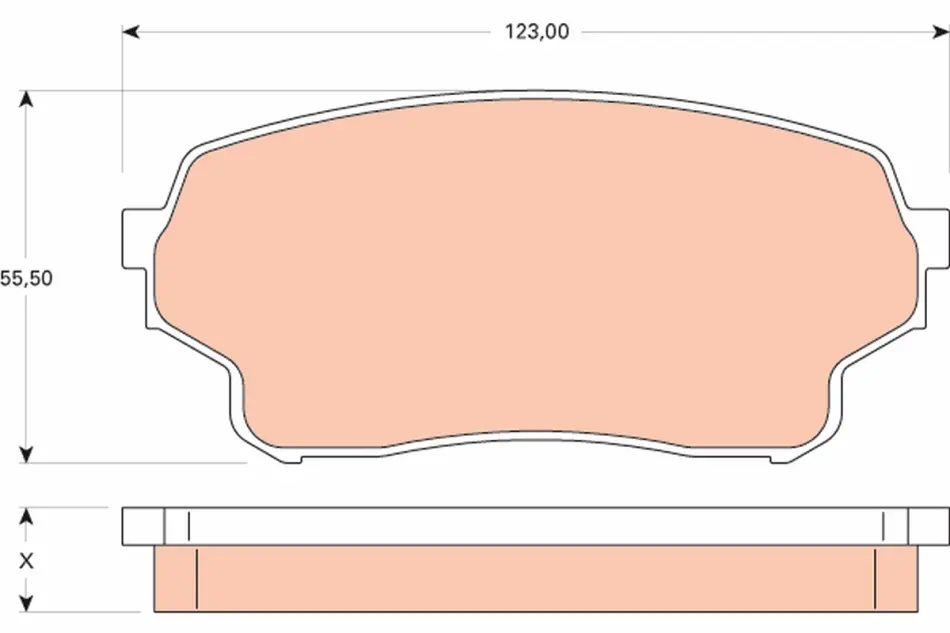 Тормозные колодки TRW automotive GDB3490