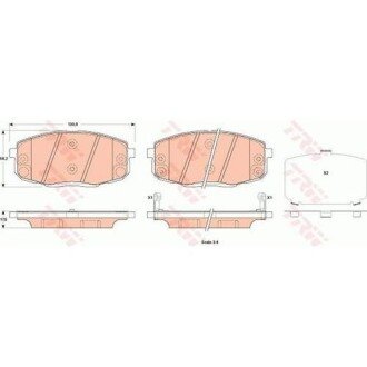 Тормозные колодки trw automotive GDB3523