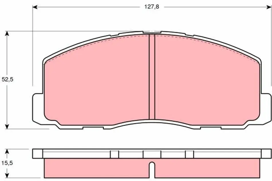 Тормозні (гальмівні) колодки TRW automotive ""GDB355" (фото 1)
