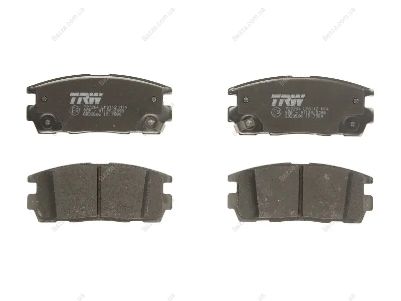 Тормозні (гальмівні) колодки TRW automotive GDB3566 (фото 1)