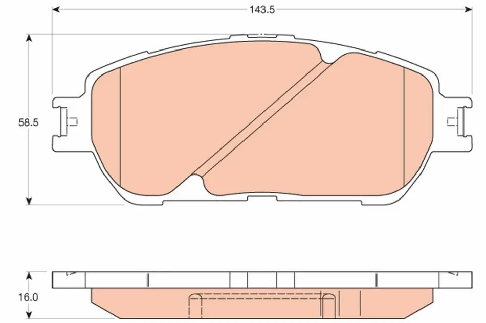 Тормозные колодки TRW automotive GDB3610
