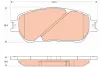Тормозные колодки TRW automotive GDB3610