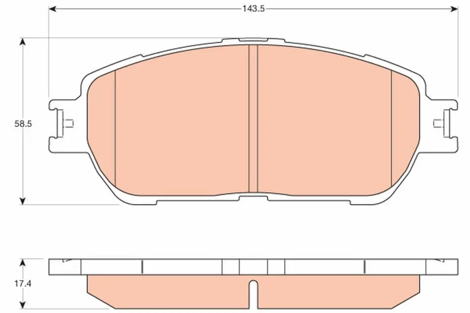Тормозные колодки TRW automotive GDB3612