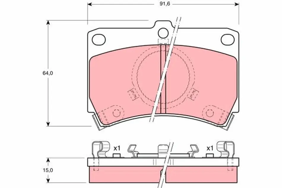 Тормозные колодки TRW automotive ""GDB374"