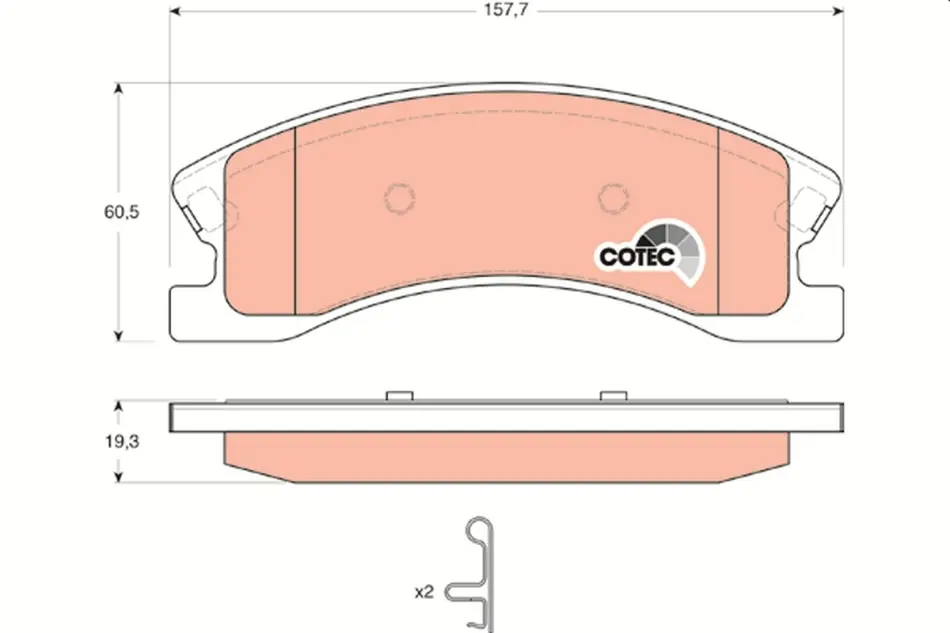 Тормозные колодки TRW automotive GDB4133