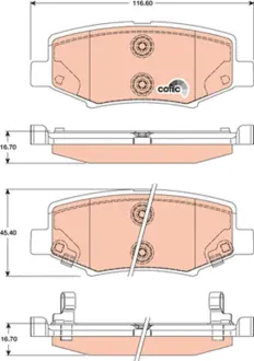 Тормозные колодки TRW automotive GDB4145