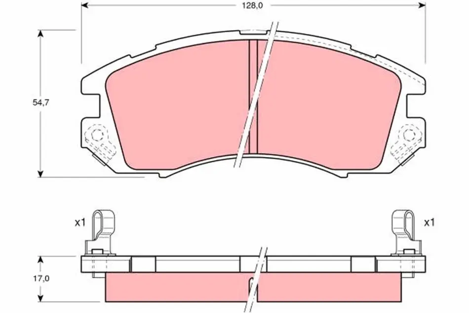 Тормозные колодки TRW automotive GDB989