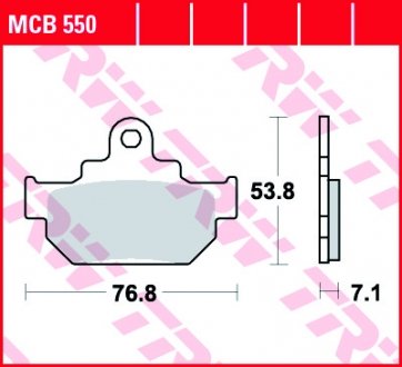 Тормозні (гальмівні) колодки trw automotive MCB550