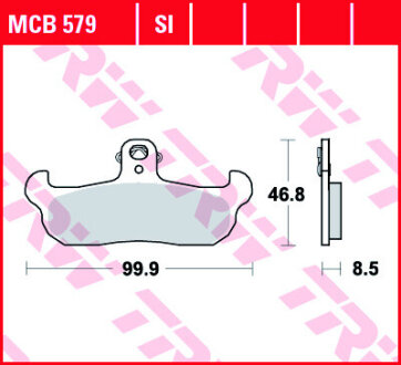 Тормозні (гальмівні) колодки trw automotive MCB579