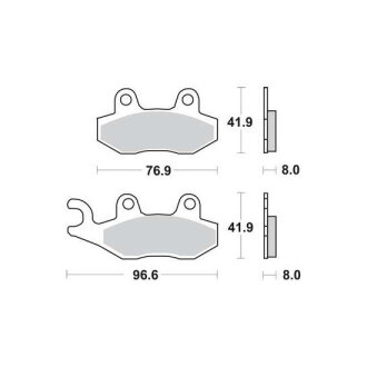 Тормозні (гальмівні) колодки trw automotive MCB582RSI