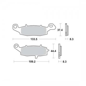 Тормозні (гальмівні) колодки trw automotive MCB682SV