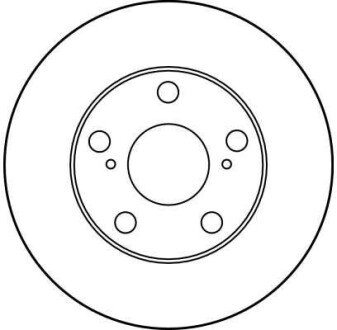 Вентильований гальмівний диск trw automotive DF1430